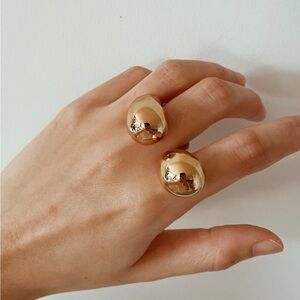 Super chunky teardrop ring